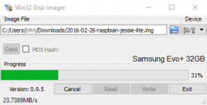 Samsung Evo Plus - Win32DiskImager