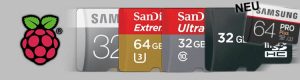 microSD-Karten für Raspberry Pi